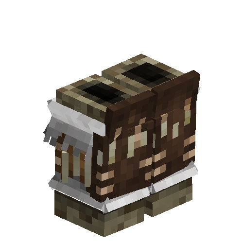 Polar bear hide leg armor