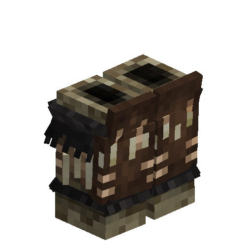 Sun bear hide leg armor
