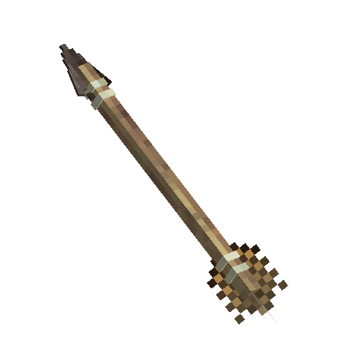 Ornate silver arrow