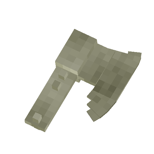 Silver axe head