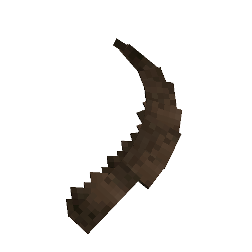Black bronze falx head