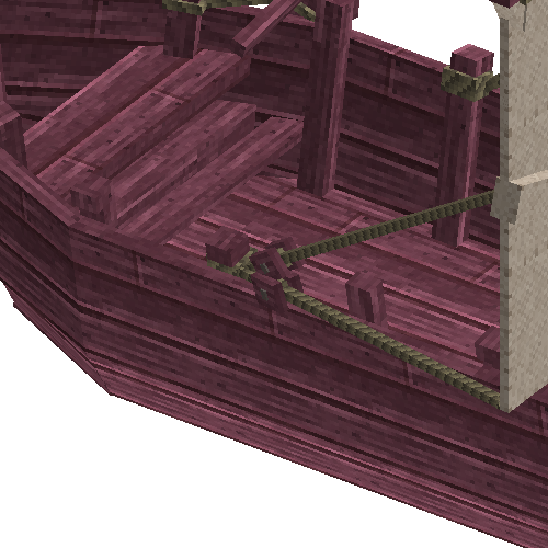 Purpleheart sailboat