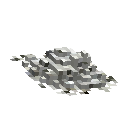 Calcined flint chunks