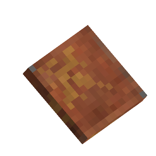 Red ceramic tile (blue center accent)