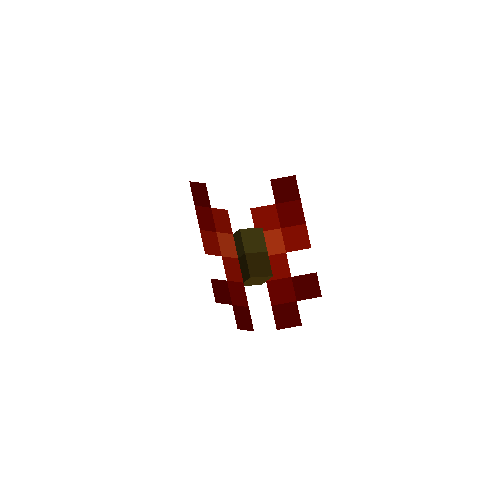 Butterfly pin (Red glider)