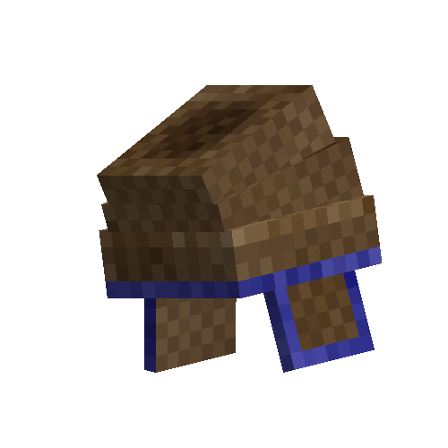 Brown Nadiyan peasant hat
