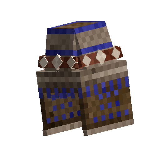 Blue Nadiyan fur-lined hat