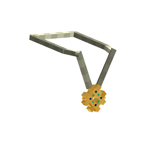 Gold gear amulet