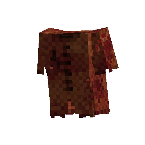 Tattered crimson tunic