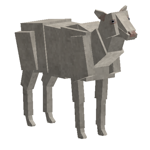 Tamed albino elk (female)