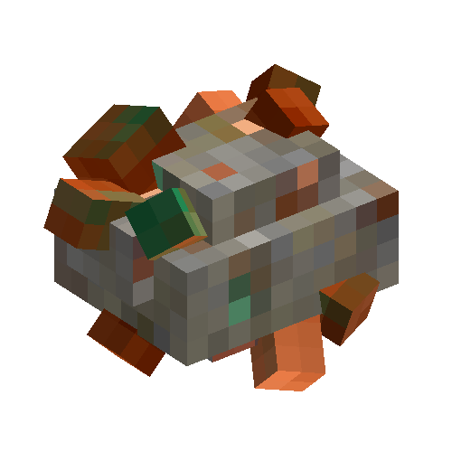 crystalizedore-rich-nativecopper-granite