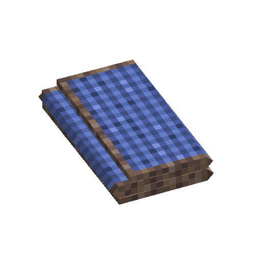 Blue plaid saddle blanket