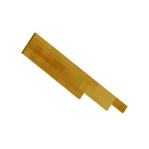 Golden knife blade
