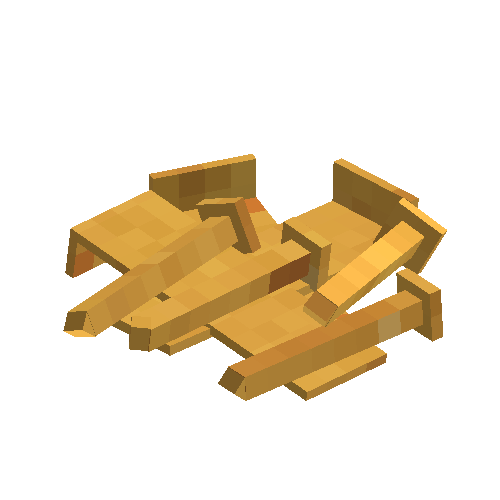 Nails and strips (Gold)