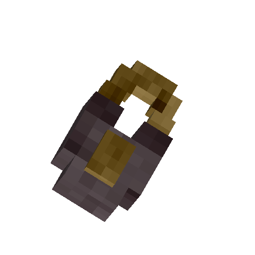 Black bronze padlock