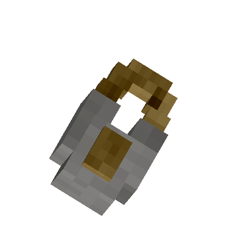 Steel padlock