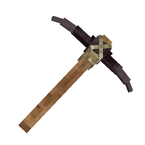 Black bronze pickaxe