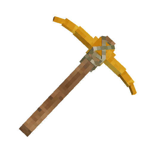 Golden pickaxe