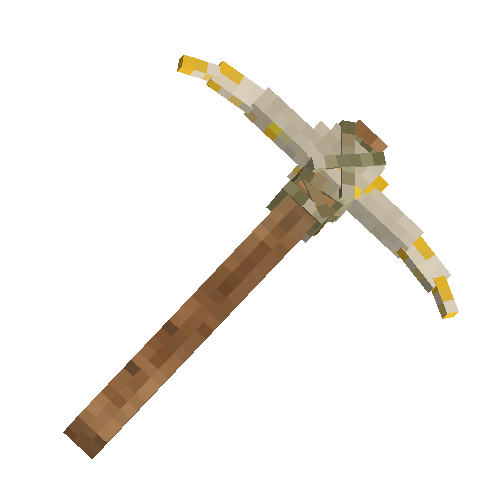 Meteoric iron pickaxe