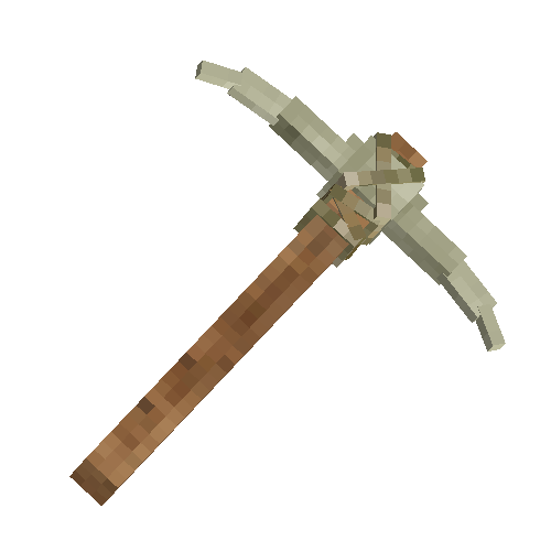 Silver pickaxe