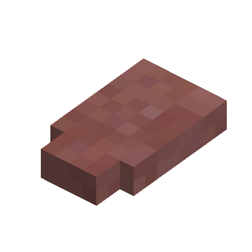 Raw red clay shingle