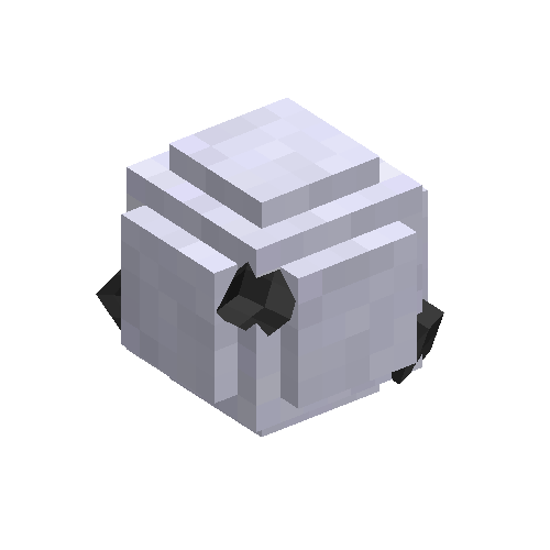 Basalt stone in snowball