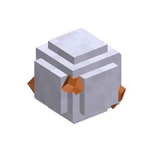 Bauxite stone in snowball