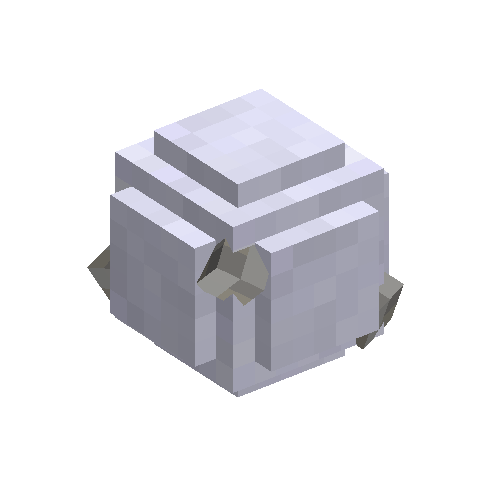 Granite stone in snowball
