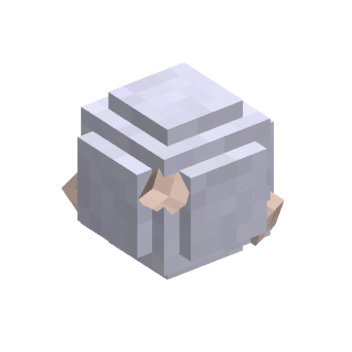 Halite stone in snowball