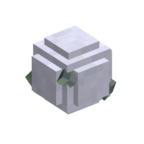 Kimberlite stone in snowball