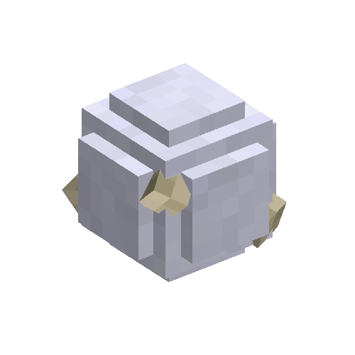 Limestone stone in snowball